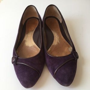 Dana Davis purple suede flat made in Italy